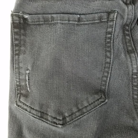 Aeropostale Jeans Womens Size 4 Long High Rise Jegging Destroyed‎ Black Denim - Picture 14 of 15